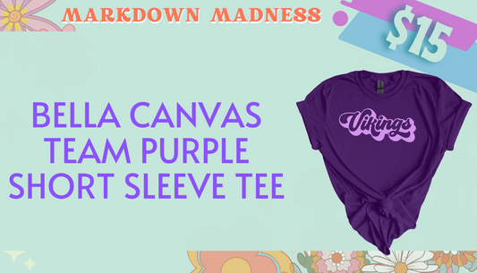 Bella Canvas Purple Tee Shirt