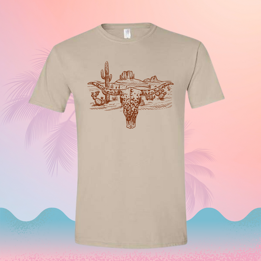 Western Sand Short Sleeve Tee Shirt